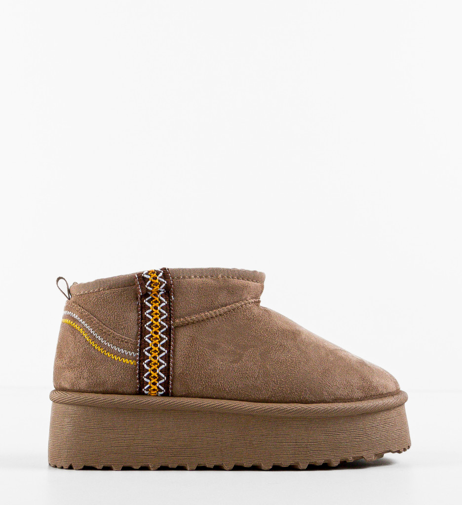 Cizme Ug Bar Khaki - Confort Termic Superior - imagine 5