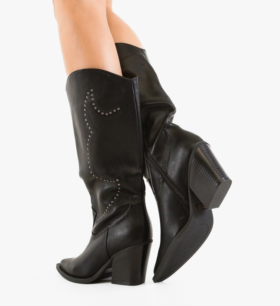 Cizme Dama Romaloc Negre Elegante | Depurtat - imagine 3