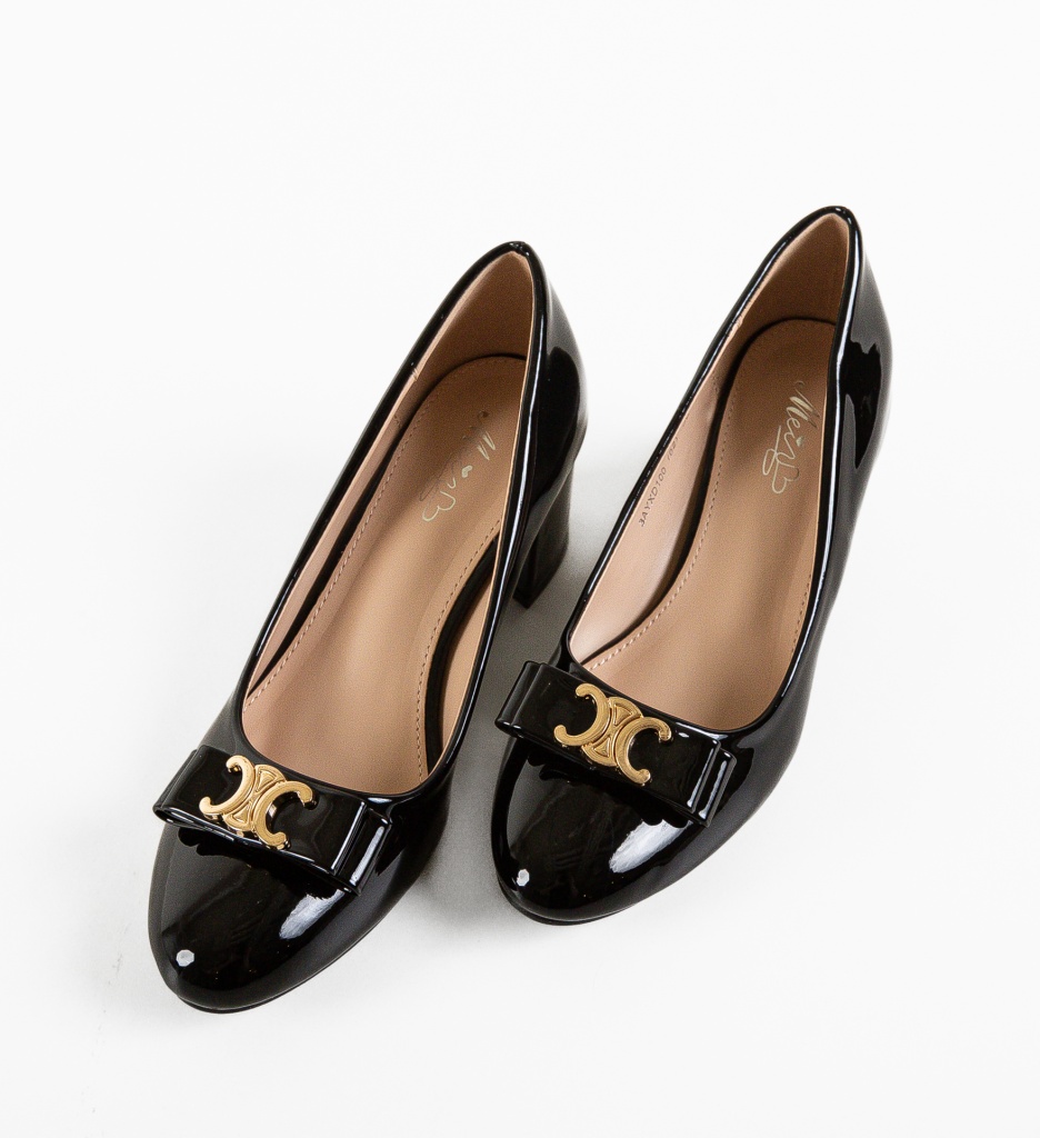 Pantofi cu Toc Ladymaz Negri | Eleganți - imagine 6