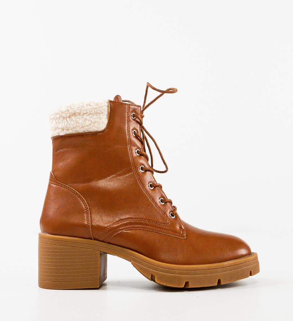 Ghete Dama Bella Camel - Eleganță și Confort - imagine 4