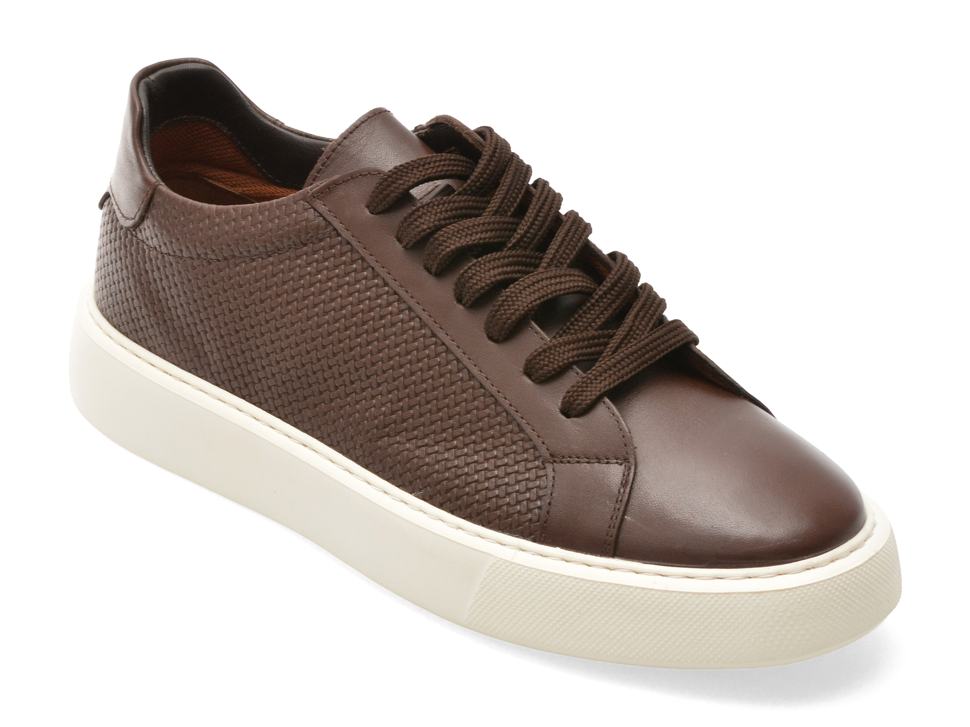 Pantofi sport Bite The Bullet maro din piele