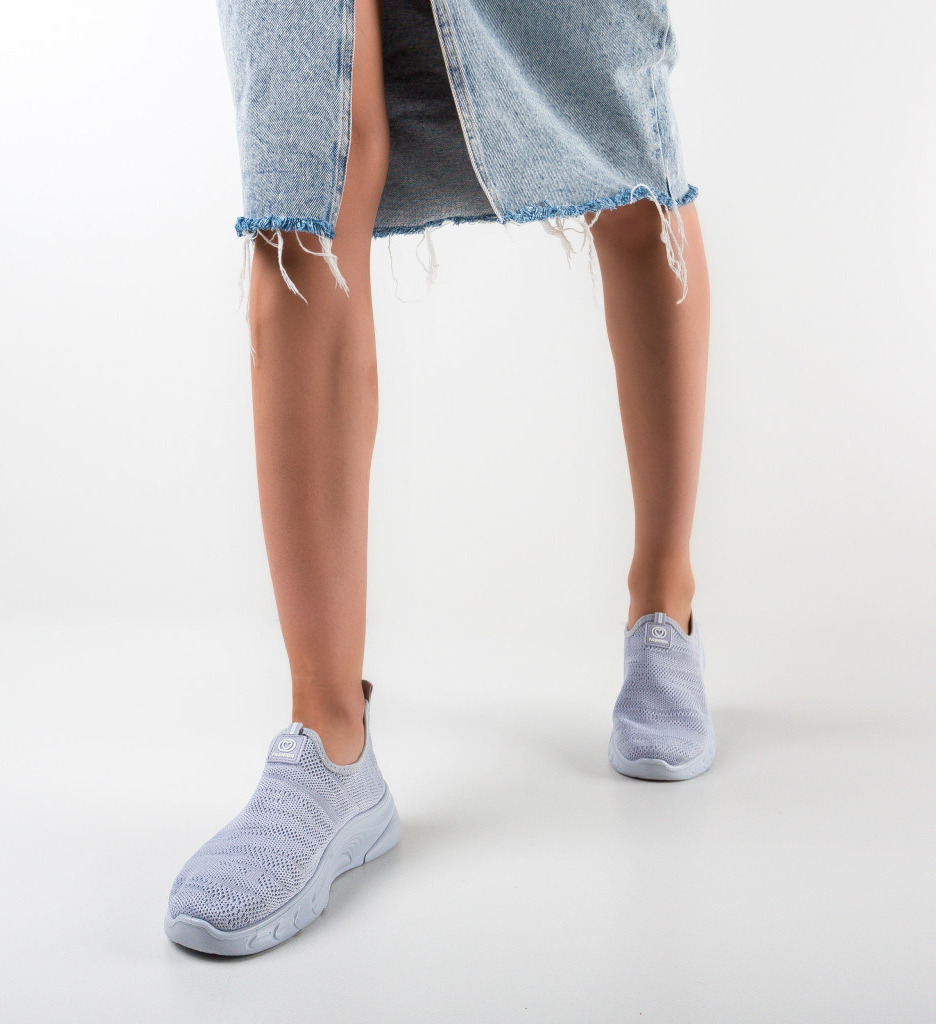 Sneakers Dama Teaha Gri - Confort si Stil - imagine 2