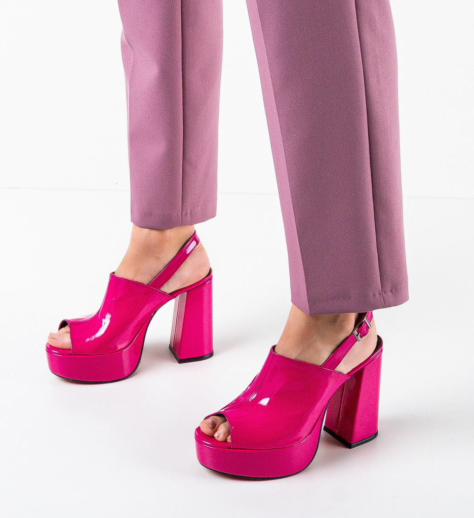 Sandale Niciera Fuchsia - Eleganță și Stil - imagine 2