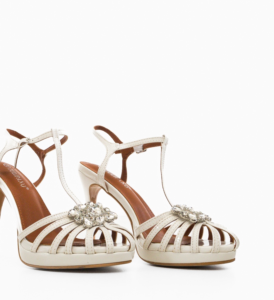 Sandale Ghimli Albe - Eleganta si Confort - imagine 5