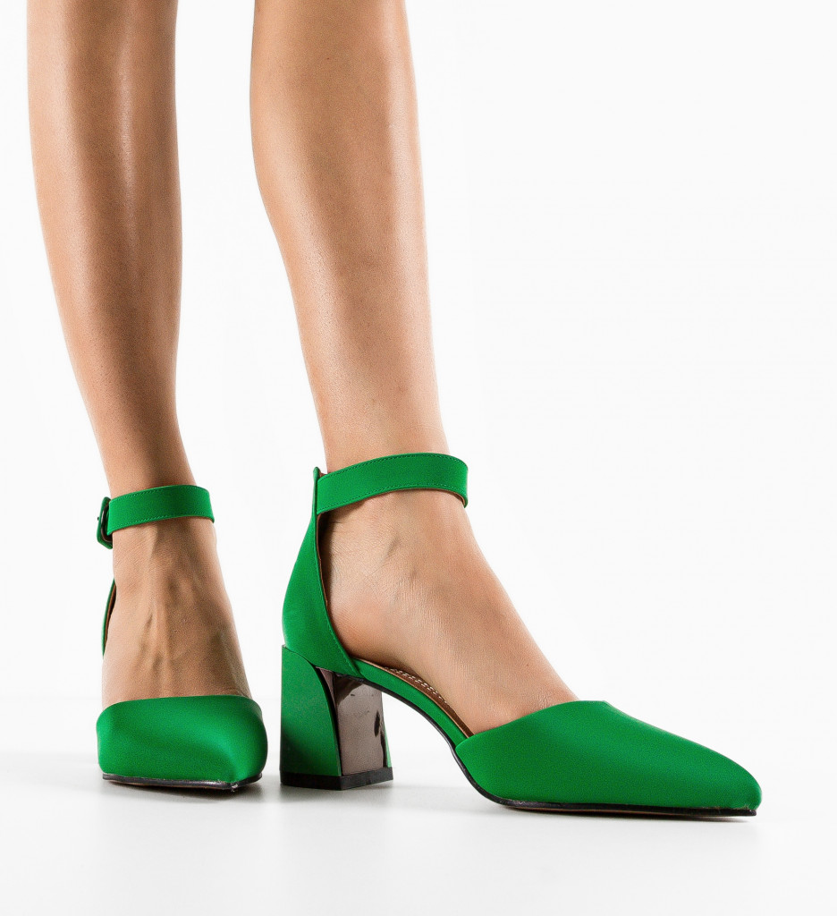 Pantofi Dama Vandre Verzi | Stil Unic - imagine 2