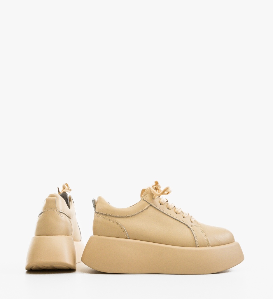 Sneakers Dama Silona Bej | Confort și Stil - imagine 6