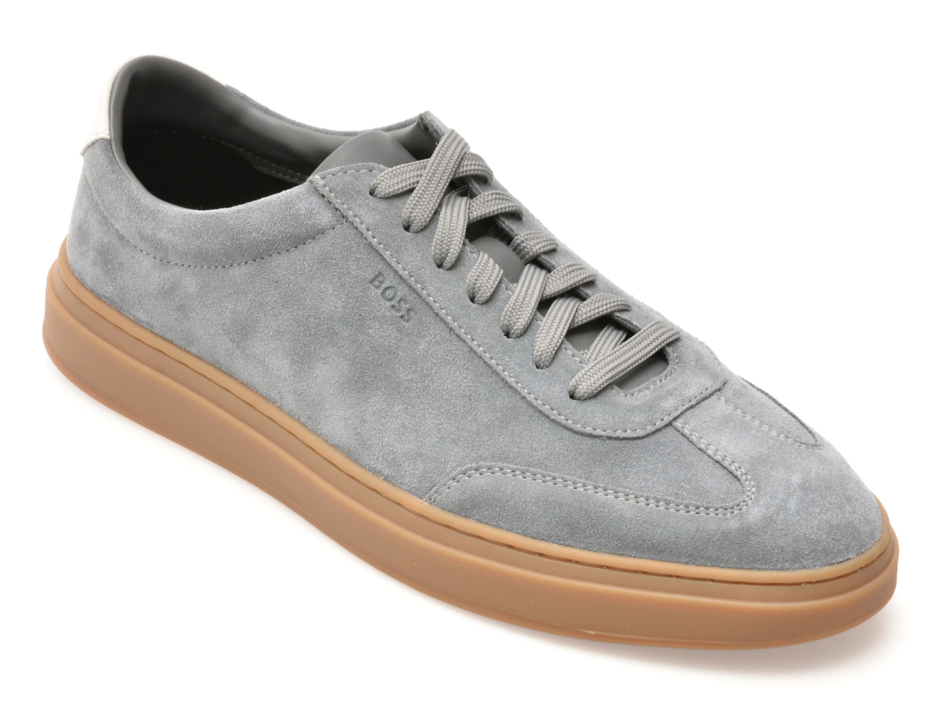 Pantofi Sport BOSS Gri din Piele Întoarsă