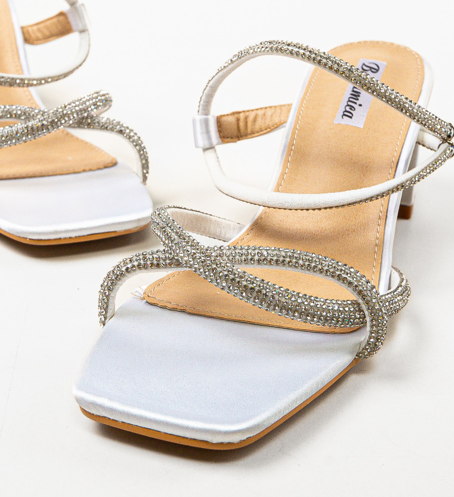 Sandale Toc Lug Albe | Confort & Stil - imagine 4