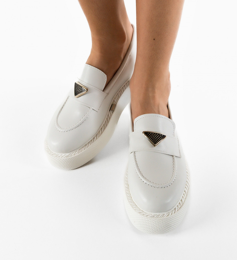 Pantofi Casual Krikri Albi - Confort și Stil - imagine 3