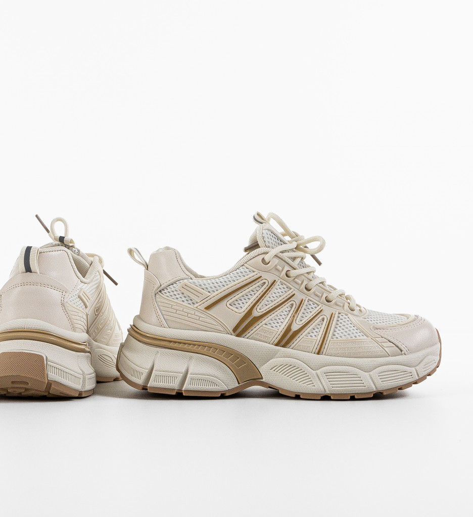 Sneakers Dama Vyvozkam Bej | Confort & Stil - imagine 6