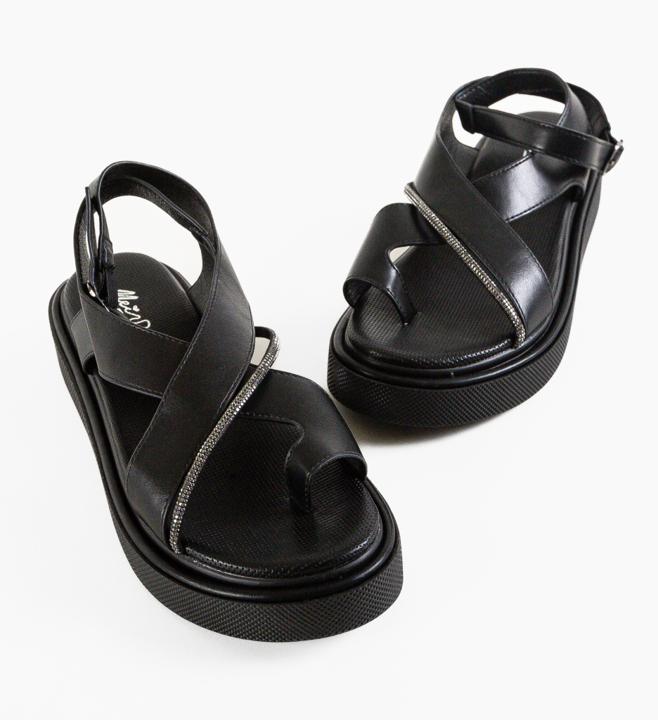 Sandale Dama Selura Negre - Eleganță și Confort - imagine 5