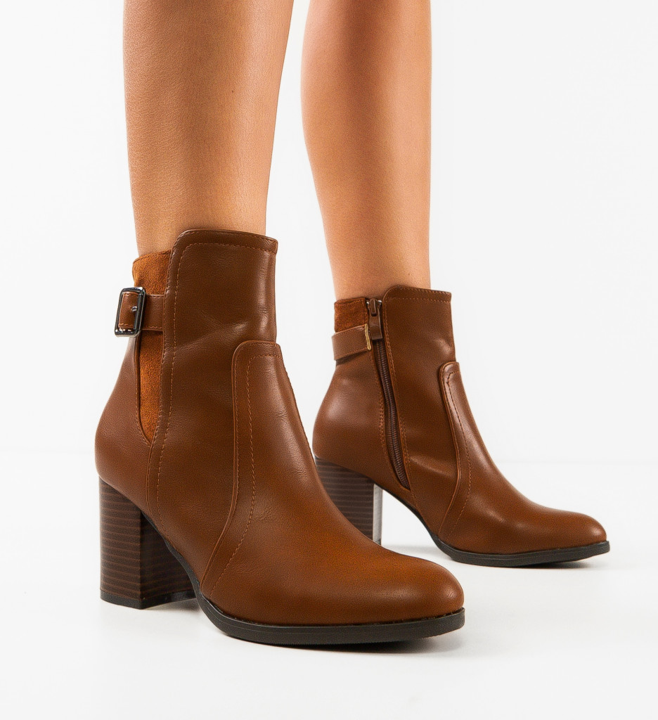 Botine Dama Dafaz Camel - Eleganță și Confort - imagine 3
