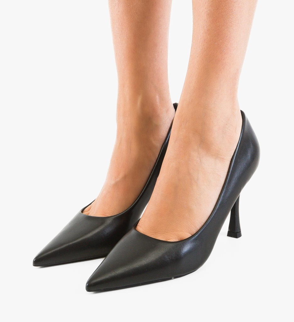 Pantofi Stiletto Smart Negri - Eleganță Urbană - imagine 3