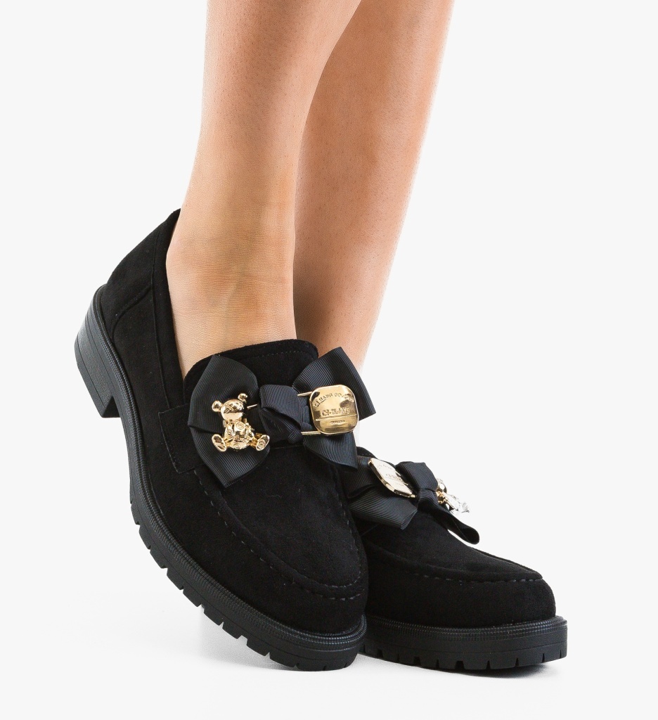 Pantofi Casual Dama Ster Negri - Confort & Stil - imagine 2