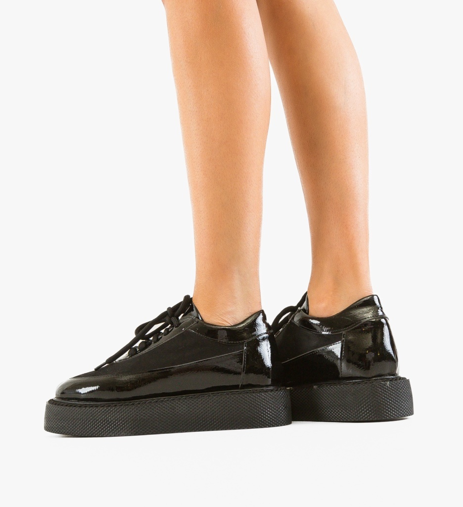 Pantofi Casual Negri Fahana 3 - Stil Versatil - imagine 4