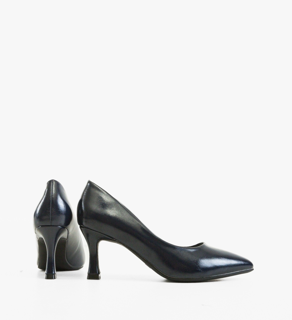 Pantofi dama Hamilton Bleumarin cu toc elegant - imagine 3
