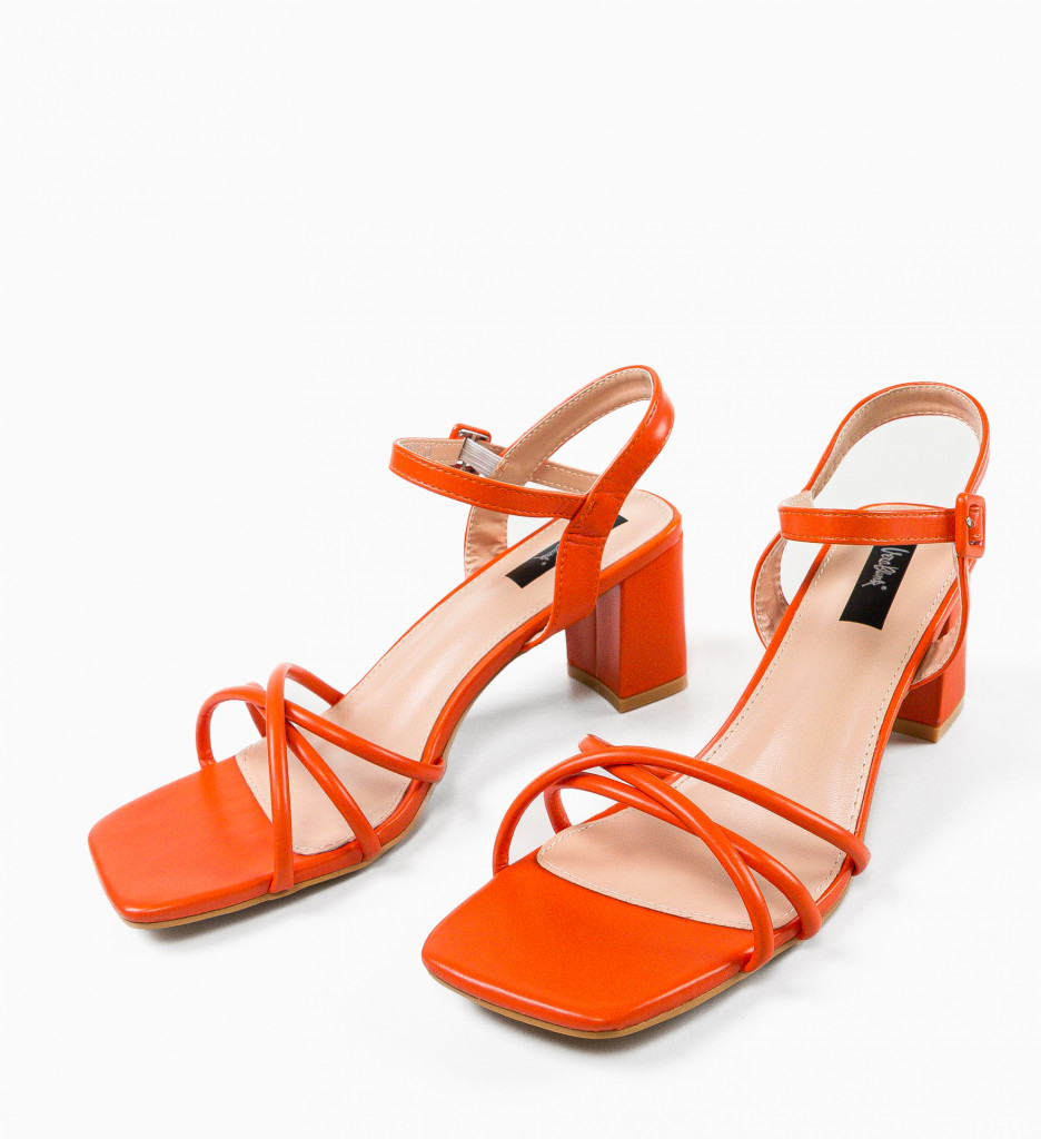 Sandale Toc Mpho Portocalii | Stil și Eleganță