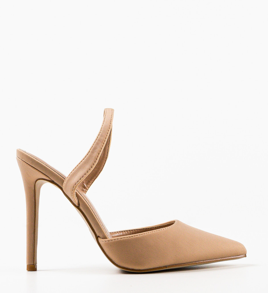Pantofi cu Toc Ruruma Bej - Eleganță și Confort - imagine 4