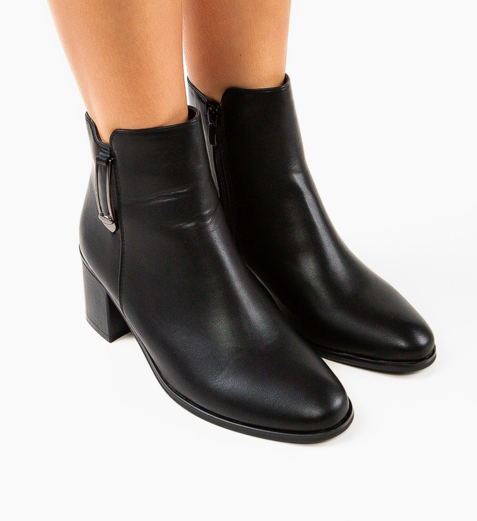 Botine Mahdi Negre - Eleganță și Stil - imagine 5