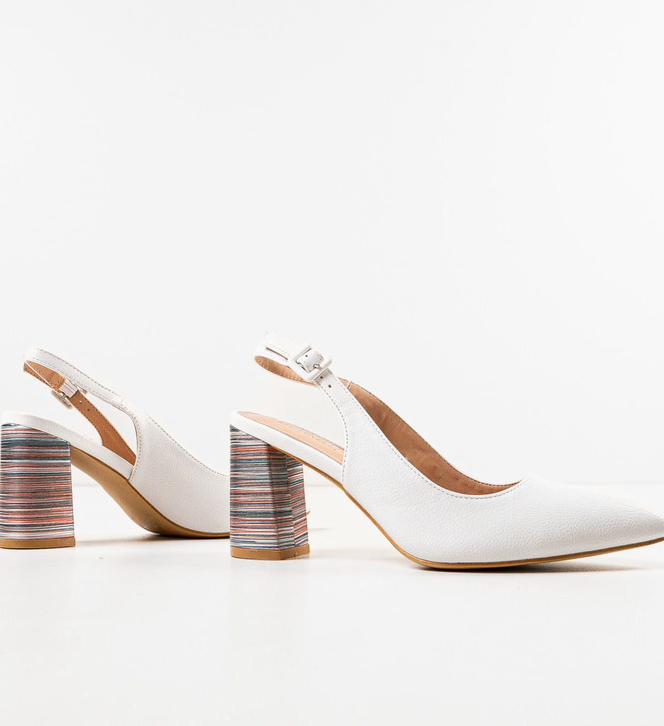 Pantofi Toc Soka Albi - Eleganță și Stil - imagine 6