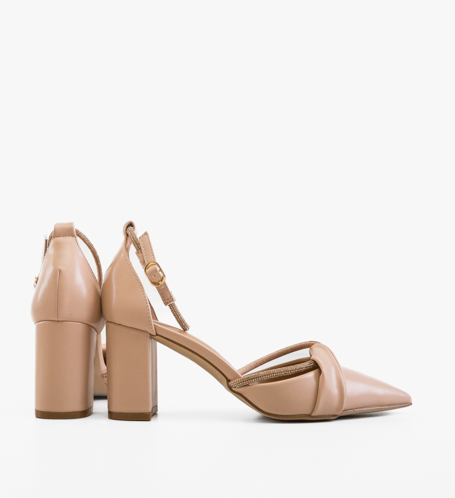 Pantofi dama Jenyt Nude eleganți și conforți - imagine 2