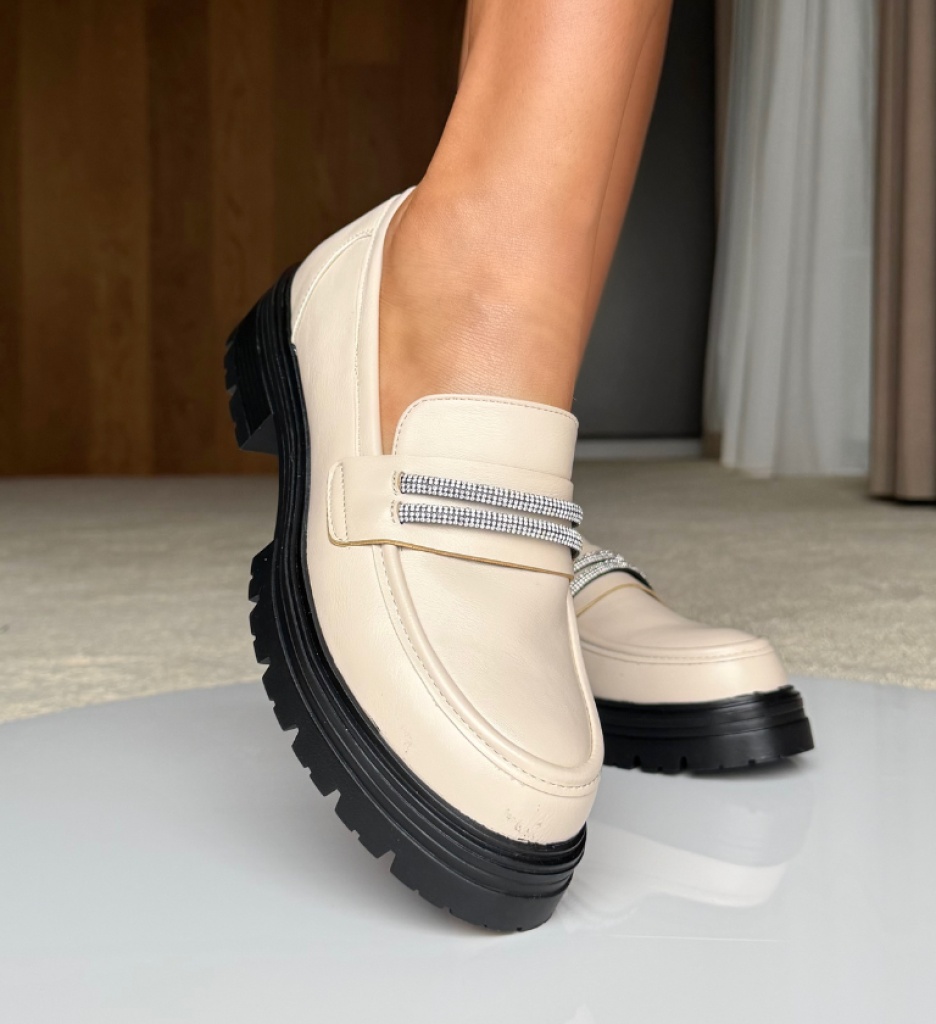 Pantofi Casual Dama Uster Bej | Confort și Eleganță