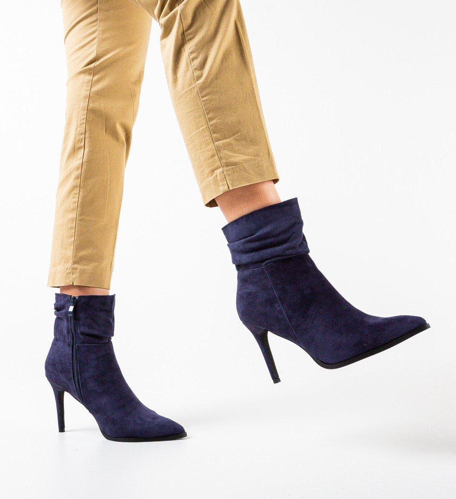 Botine Dama Ving Bleumarin | Eleganță și Stil - imagine 3