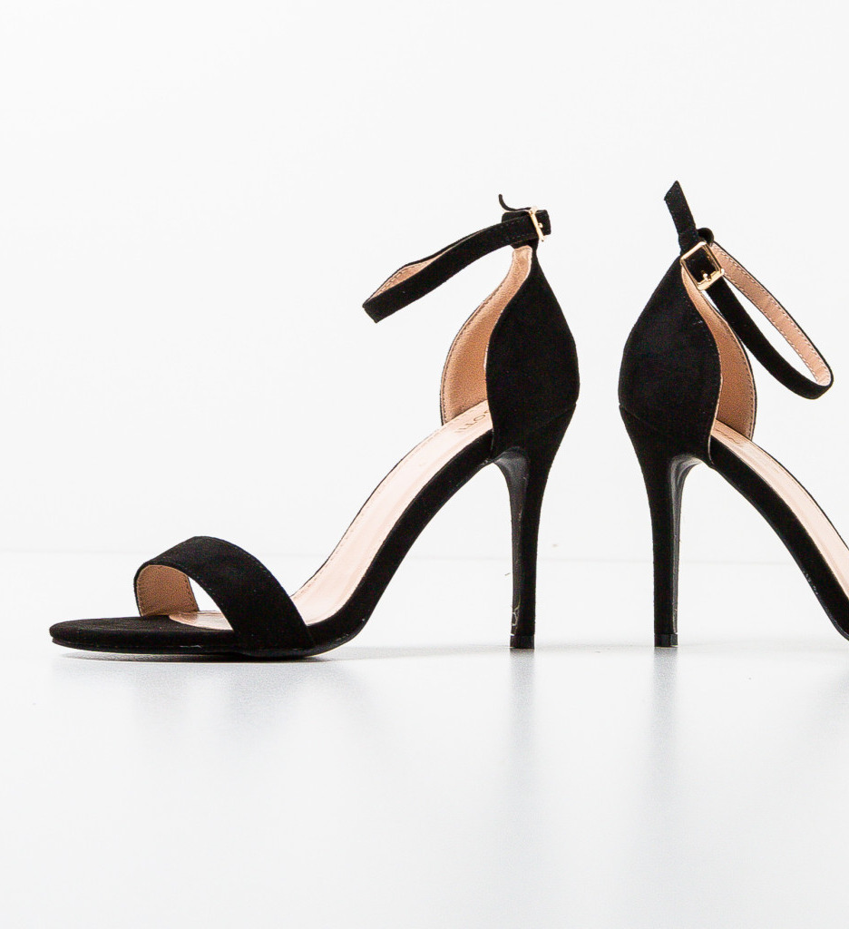 Sandale cu Toc They Negre | Eleganță Maximă - imagine 5