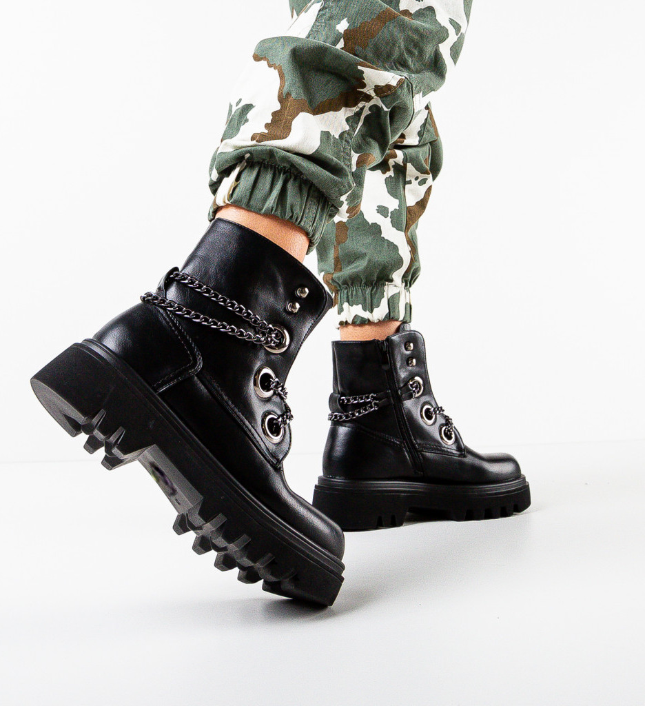 Ghete Dama Tyler Negre | Stil si Confort - imagine 3