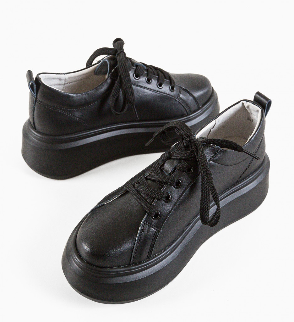 Pantofi Casual Nuandre Negri - Confort & Stil - imagine 4