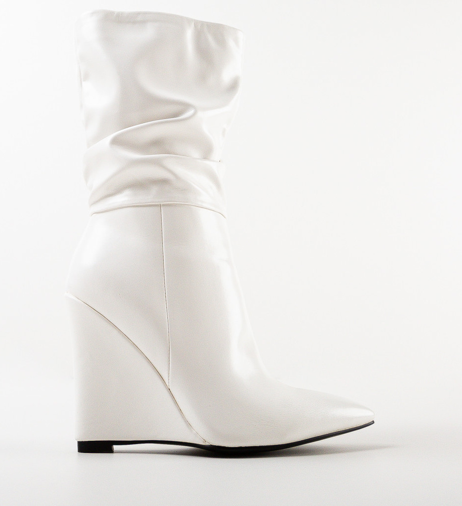 Botine Dama Freeman Albe | Stil Modern Versatil - imagine 5
