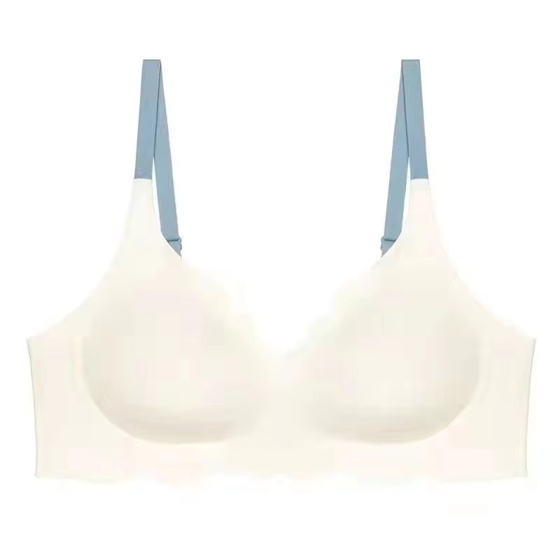 Bustiera Picadili Crem/Albastru cu Confort Maxim