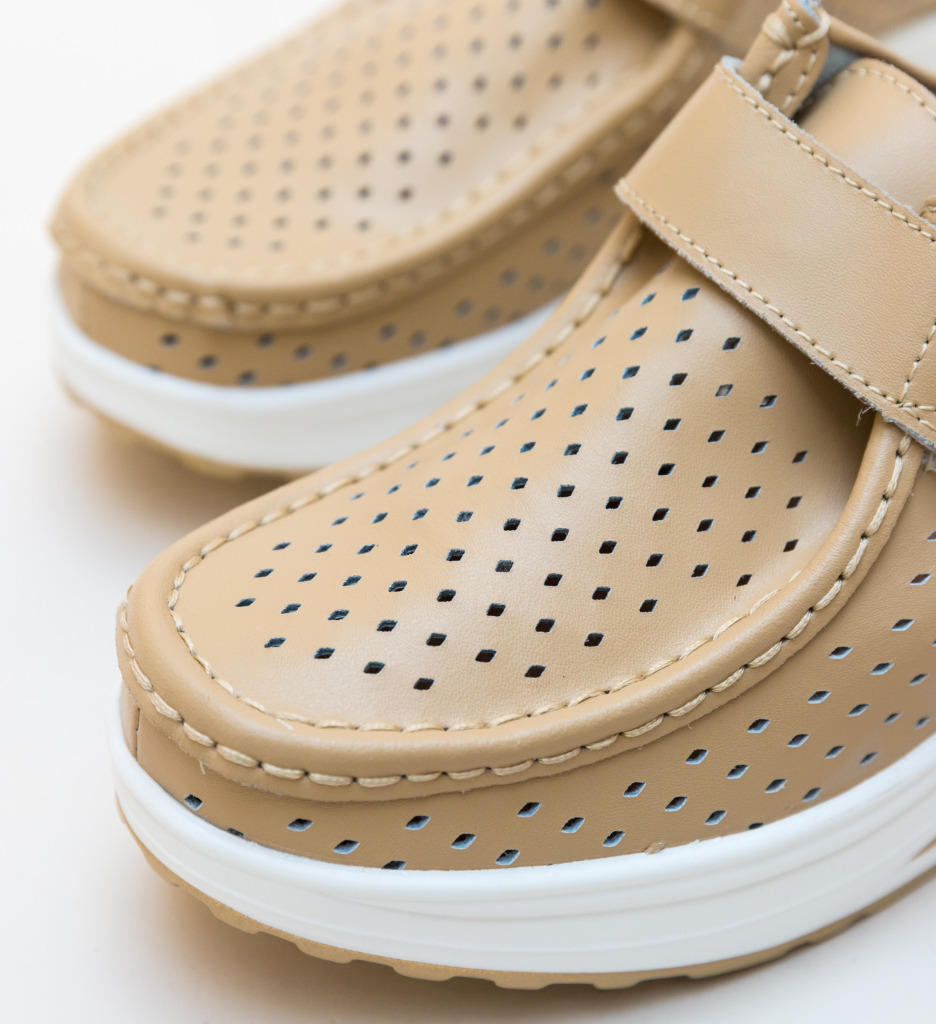 Pantofi Casual Bozta Bej - Confort și Stil - imagine 5
