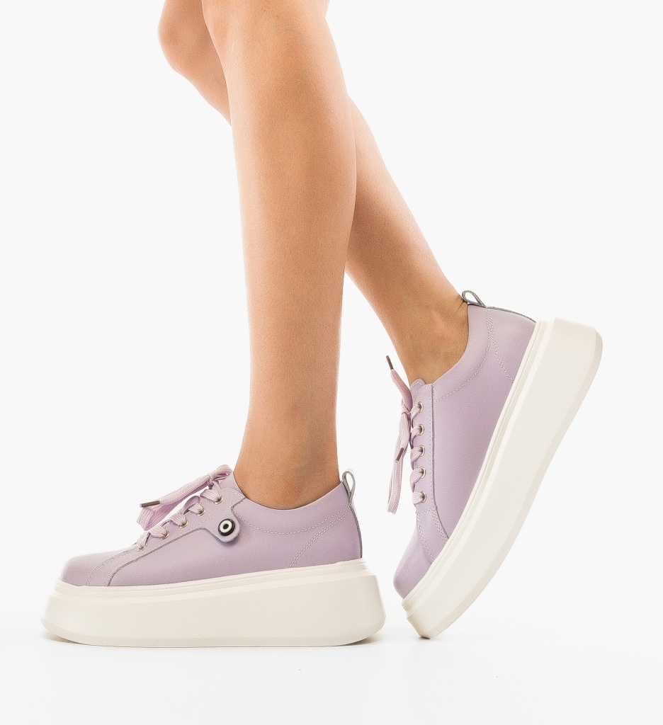 Pantofi Casual Nuandre Mov - Confort și Stil - imagine 3