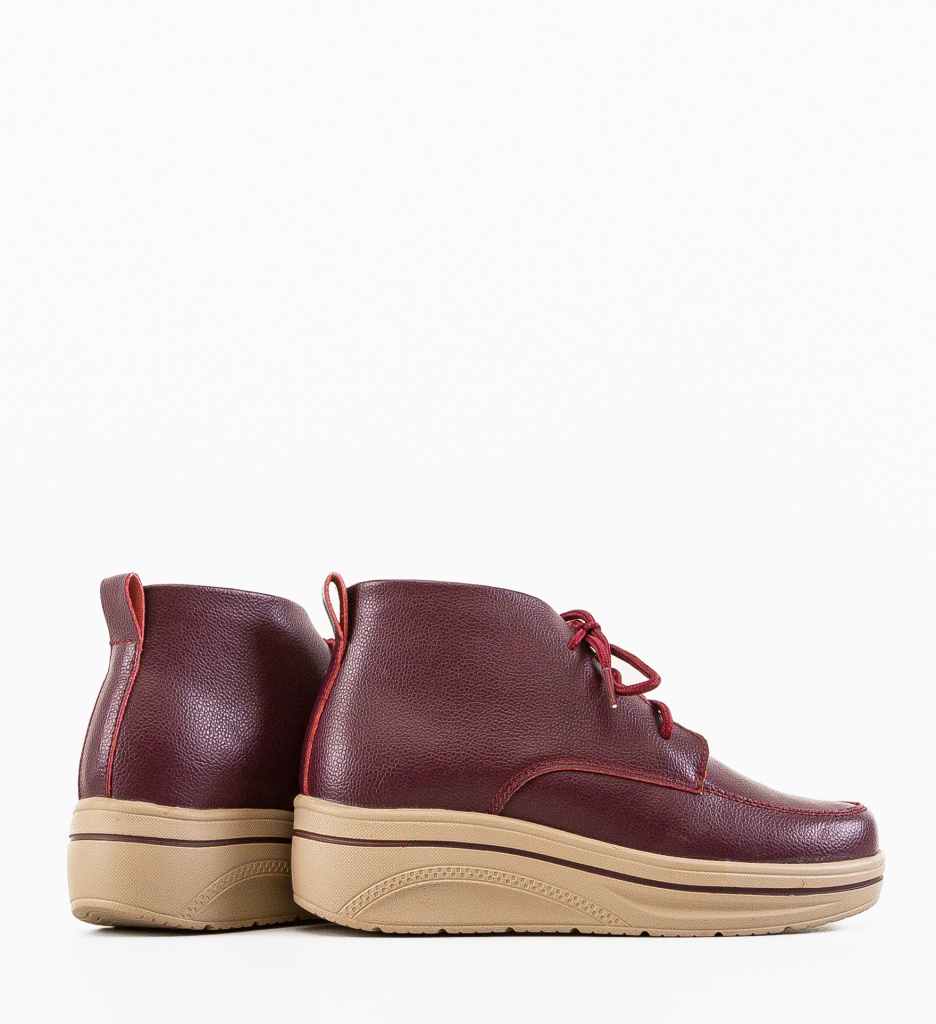 Pantofi Casual Bergamon Grena | Confort și Stil - imagine 4