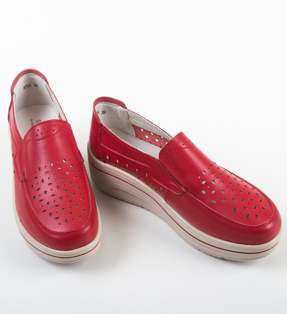 Pantofi Olifram Rosii: Confort și Stil Casual - imagine 5