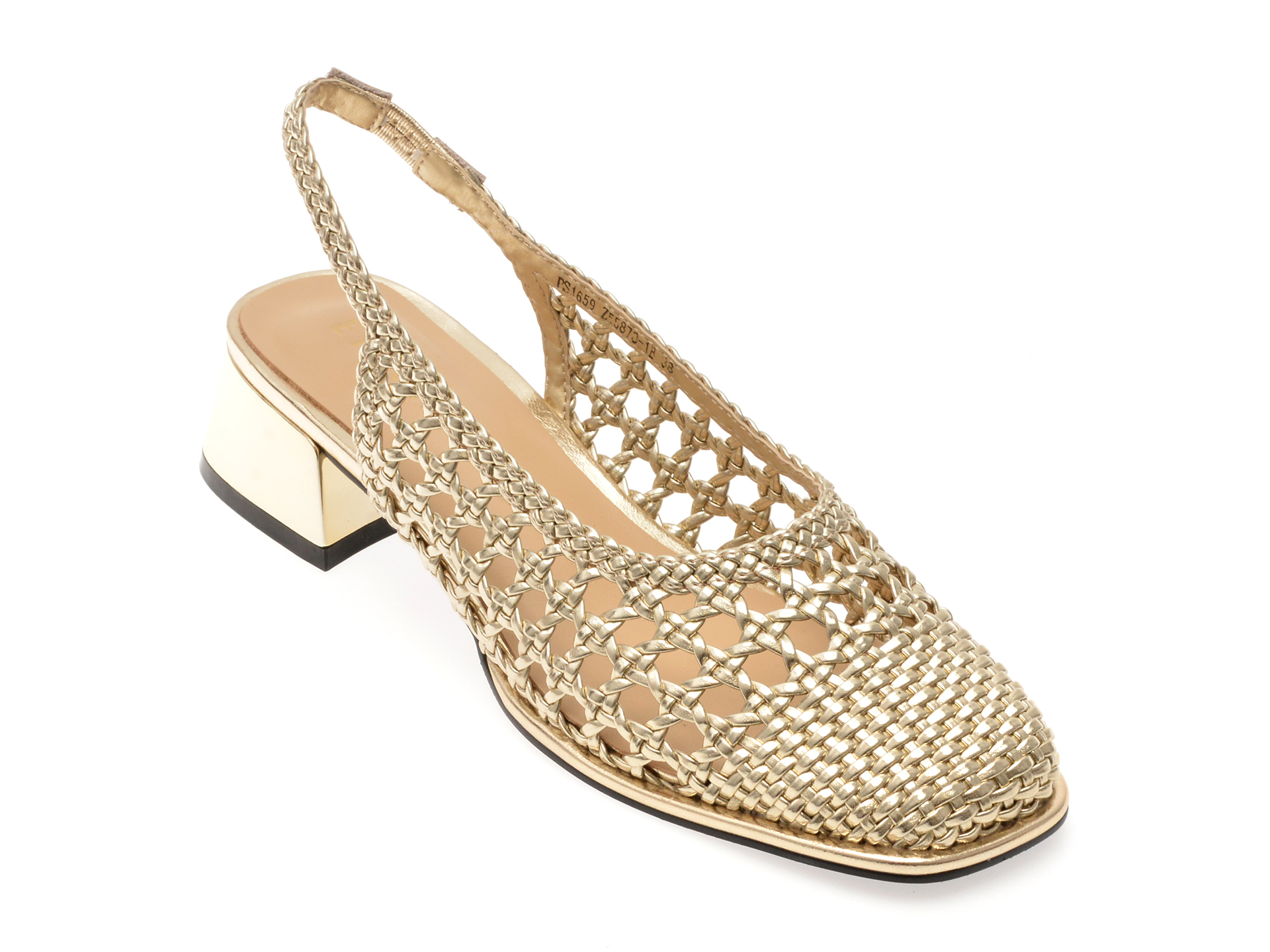 Pantofi EPICA Aurii din Piele Ecologică