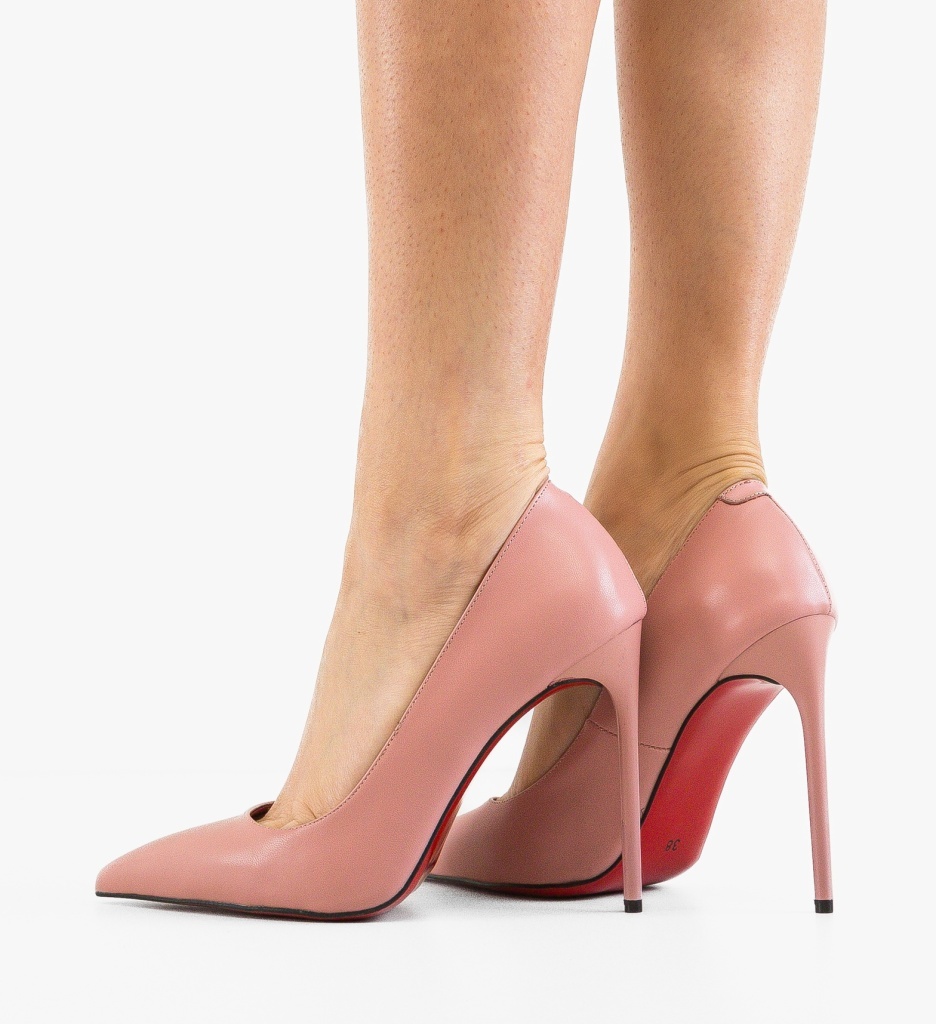 Pantofi Dama Butyn Roz Eleganți - imagine 2