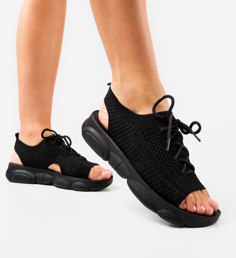 Sandale Dama Priskilla Negre | Eleganță și Confort - imagine 5