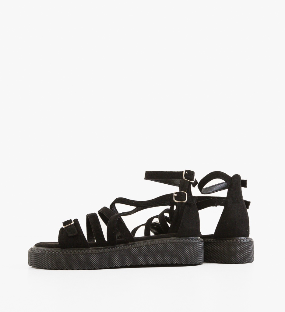 Sandale Dama Sanabe Negre | Eleganță și Stil - imagine 3
