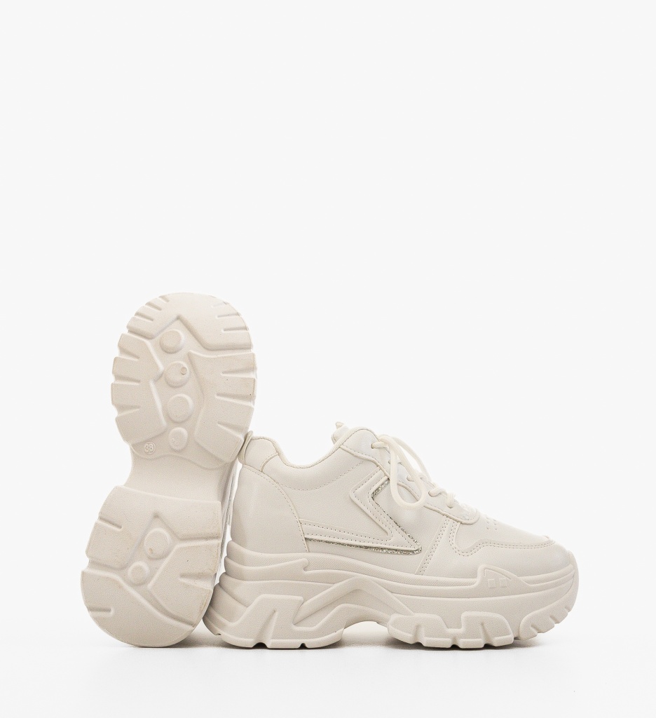 Sneakers Dama Kalai Albi - Confort și Stil Urban - imagine 5