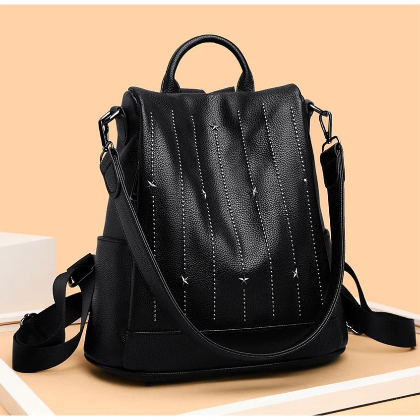 Rucsac Dama Pfy Antifurt Lea GT1843 Negru - imagine 2
