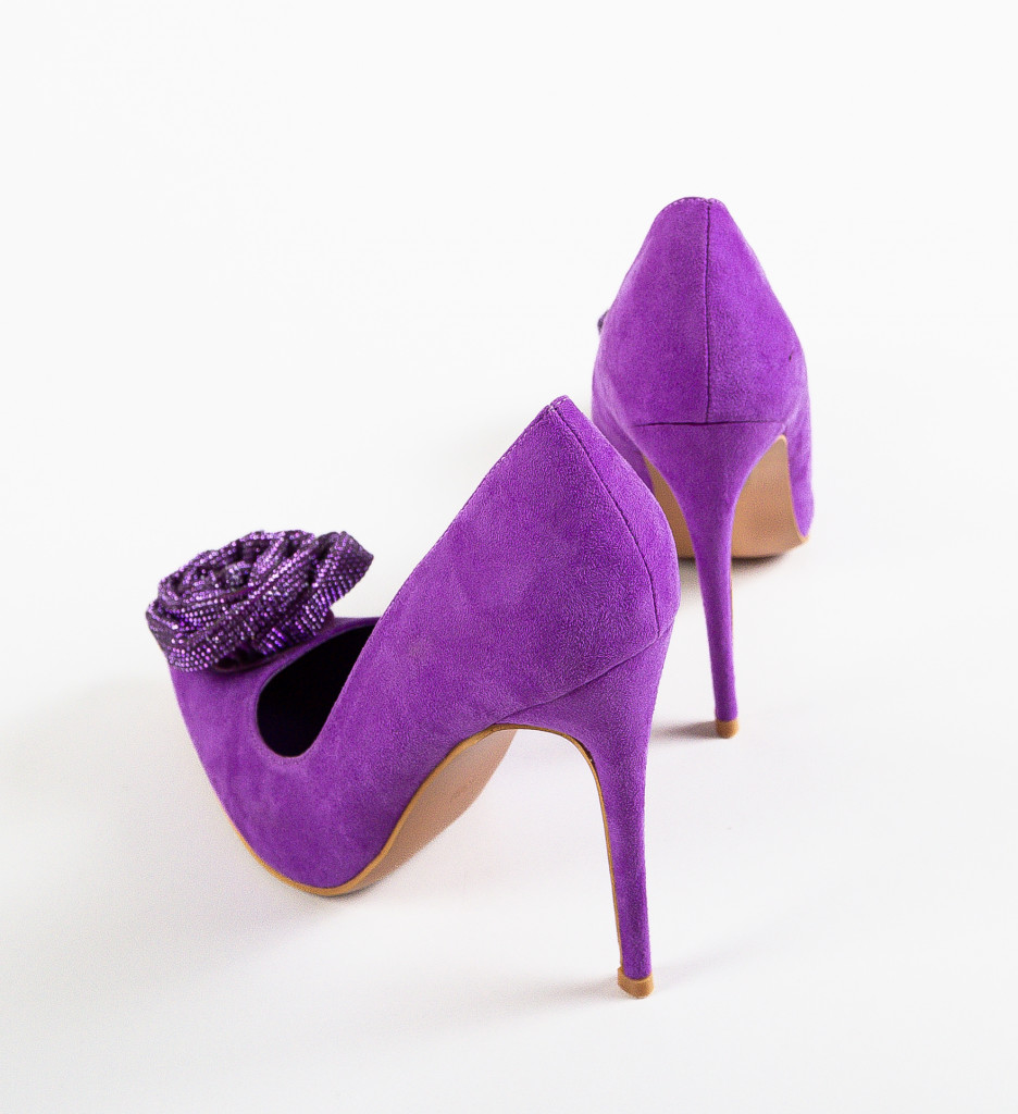 Pantofi Dama Brany Mov - Eleganță și Stil - imagine 4