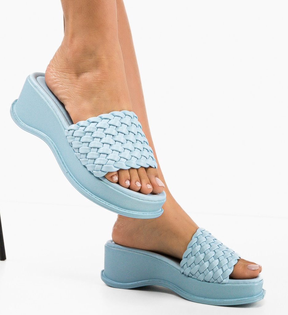 Platforme Dama Albastre Salma | Stil & Confort