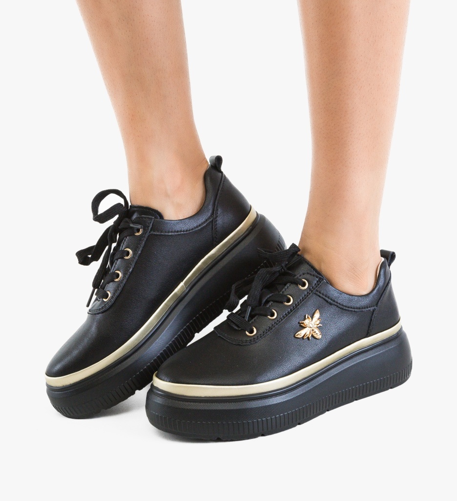 Pantofi Casual Zumzy Negri Eleganți - imagine 5