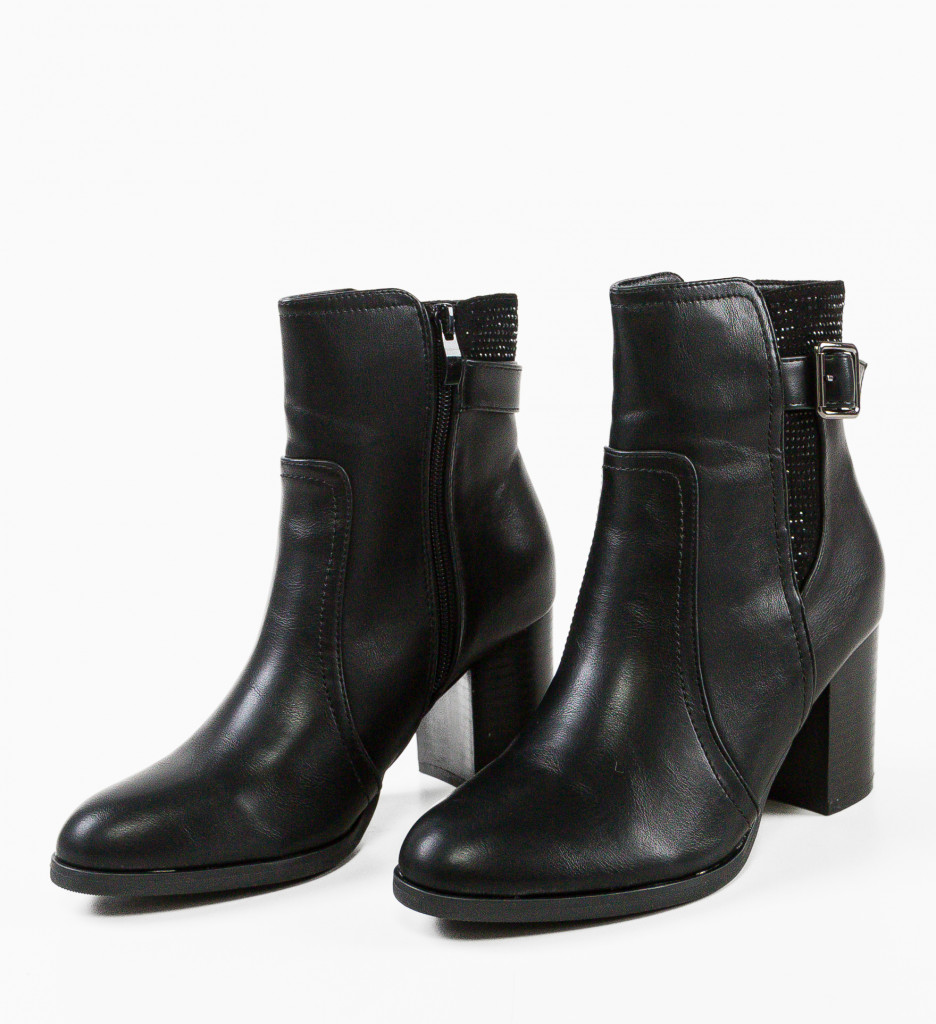 Botine Dama Kiana Negre | Eleganta si Confort - imagine 7