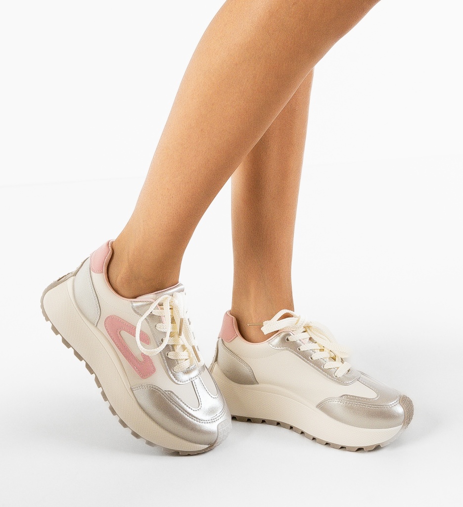Sneakers Flint Roz - Confort și Stil Sport - imagine 2
