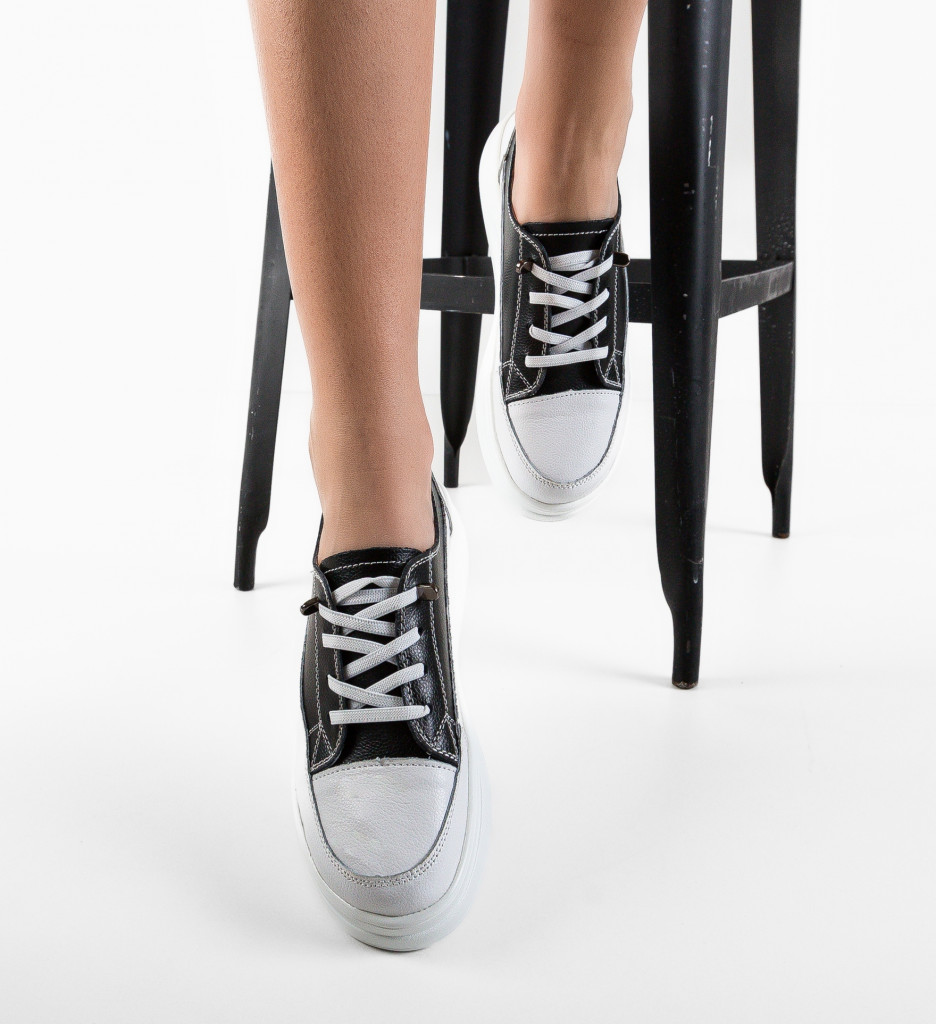Sneakers Dama Versec Negri - Confort & Stil - imagine 2