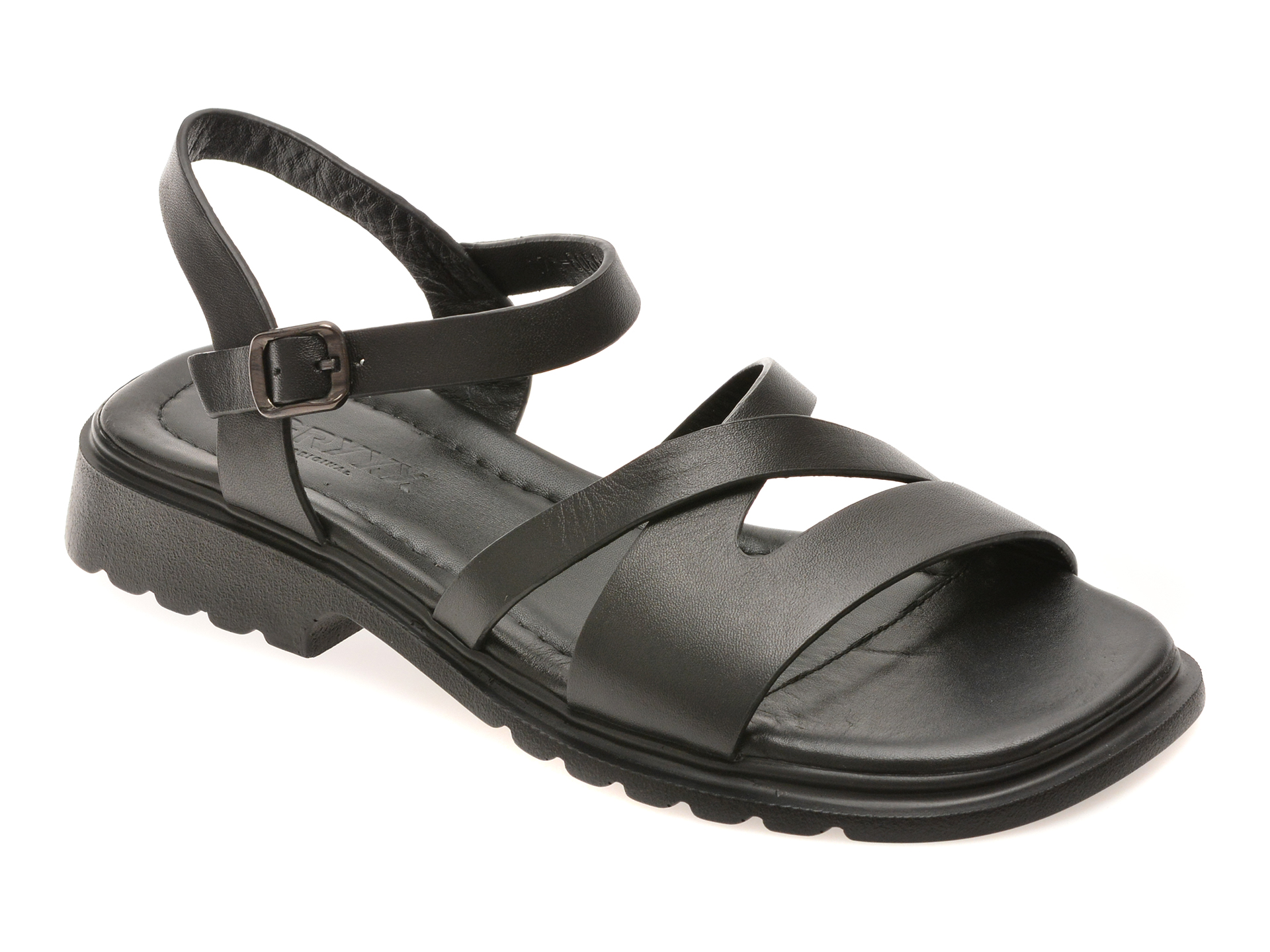 Sandale GRYXX Negre din Piele Naturală