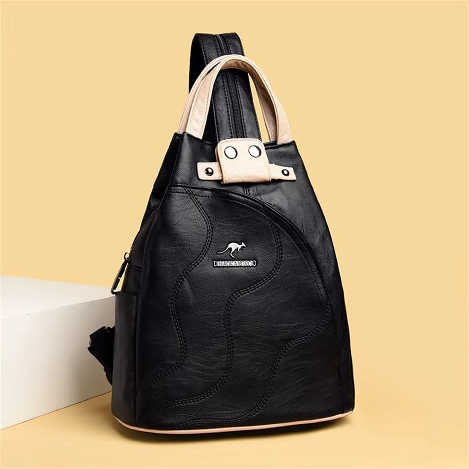 Rucsac Picadili Viella GT3592 Negru/Crem Elegant - imagine 4